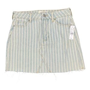 PacSun Blue and White Striped Mini Skirt 25”